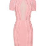 The A Aamorgan Turtle Neck Bandage Dress