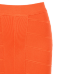 The White Orange Cross Crop Bandage Skirt Set